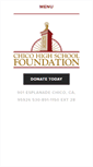 Mobile Screenshot of chicohighschoolfoundation.org
